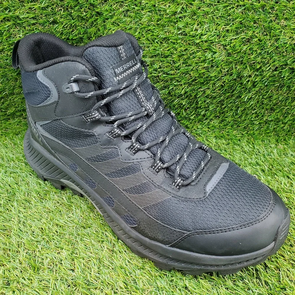 Merrell Speed Strike 2 Mid Waterproof SIZE 12 Men's Hiking Boots Black